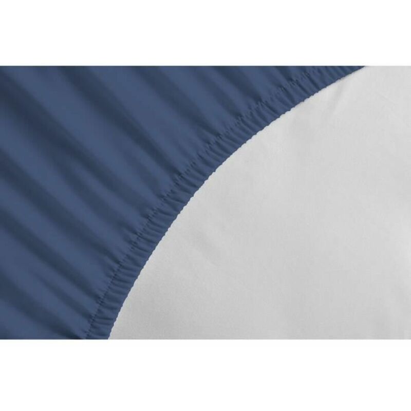 Les Tendances Lovely Home Spannlaken - 140 X 190 + 35 Cm - 100% Baumwolle - Blau