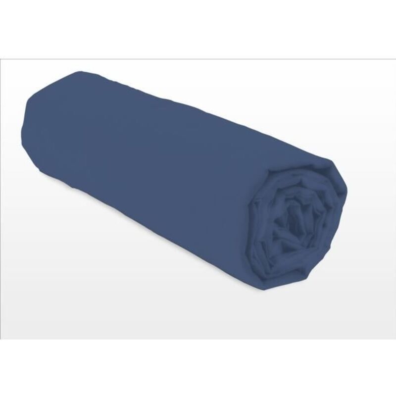 Les Tendances Lovely Home Spannlaken - 180 X 200 + 30 Cm - 100% Baumwolle - Blau