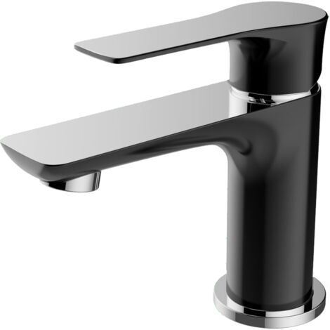 Lover mitigeur lavabo noir chromé - Noir