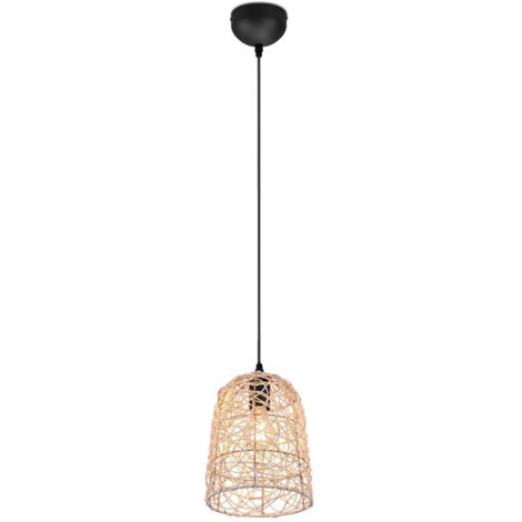LOVIS SOSPENSIONE IN RATTAN NATURALE D. 20CM