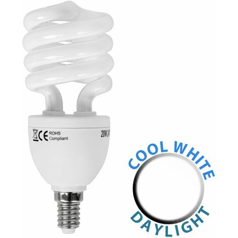 10x 20W Low Energy Power Saving CFL Stick Light Bulbs BC Lamps B22 Bayonet