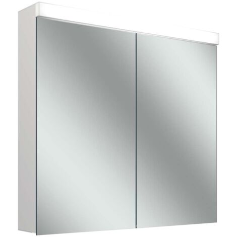LOW plus 15 LED-Spiegelschrank, 2 Türen 45/45cm, 895x147x747mm,