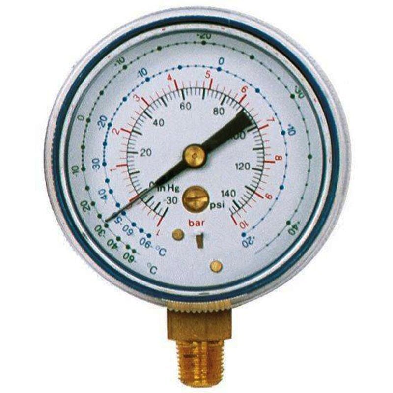 Low Pressure Manometer 70mm Thread 1/8 R424, R426, R434C, R428 unbridged