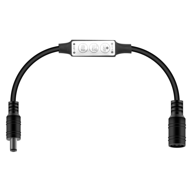 Image of Tlily - Low-Profile Interruttore Dimmer Mini un 3 Con Regolatore Nel Per Luce di Striscia led Nero
