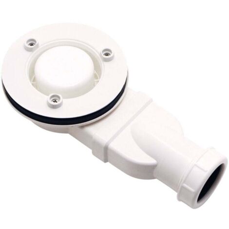 Low Profile Shower Drain Plug ABS Chrome Shower Tray Slim Drain 90mm Flow 32L/min Low Profile Side Siphon MUMU