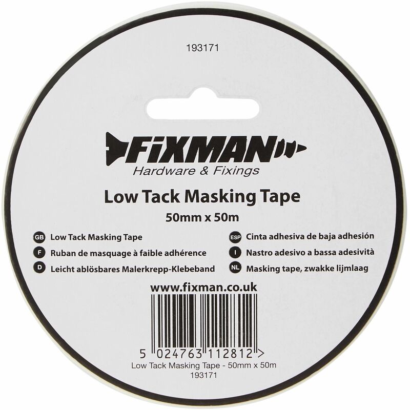 Low Tack Masking Tape -