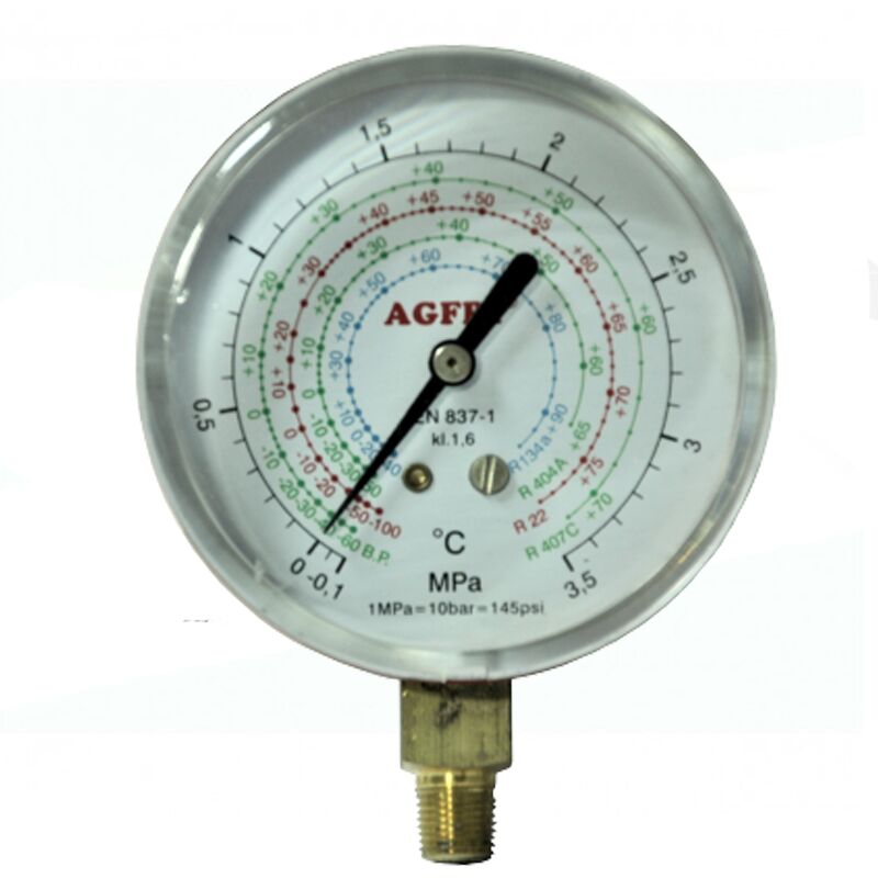 Low temperature manometro R22, R134A, R407C/B63MM without bridge