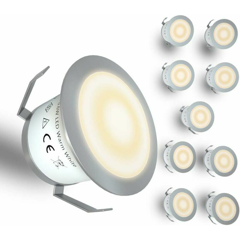 Low Voltage led Deck Light - Recessed led Deck Light Kit, Outdoor Buried Stair Lamp for Garden Patio, Wooden Floor Landscape Decor, IP67 Waterproof,