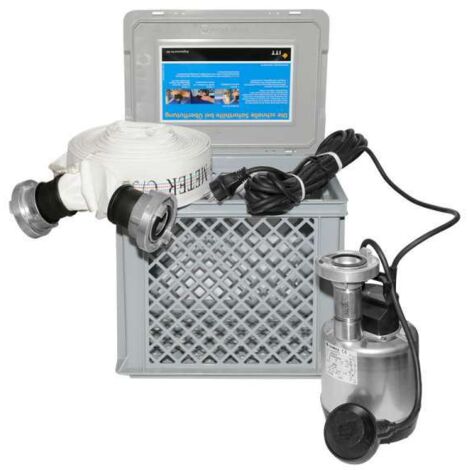 Lowara SOS Flutkit mit DOC 3/A Schmutzwasserpumpe mit C-Schlauch