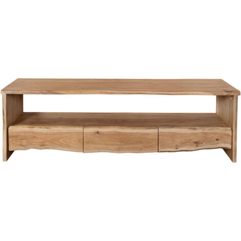 Lowboard TV-Board 160 x 45 x 50 cm Akazienholz massiv naturfarben DAHLIA
