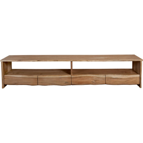 Lowboard TV-Board 190 x 45 x 50 cm Akazienholz massiv naturfarben DAHLIA
