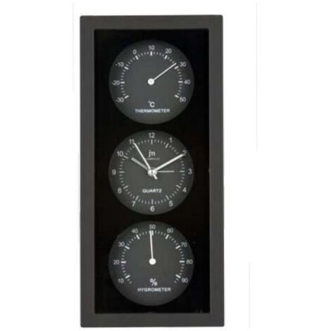 Lowell JA7071N orologio da parete e da tavolo Orologio al quarzo Rettangolo Nero