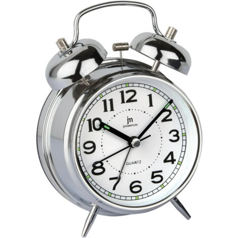 Lowell Justaminute JA7041C Sveglia al quarzo Argento Bianco