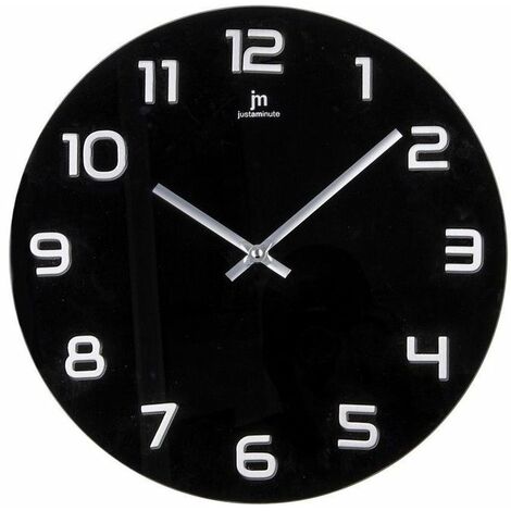 Orologio parete nero/argento