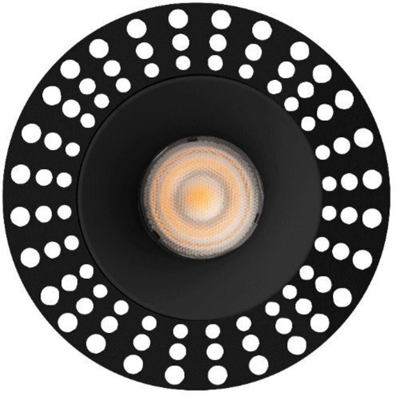 Lox encastrable orientable noir led 3000K 36° 43887