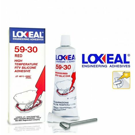 LOXEAL 59-30 PASTA NERA ROSSA ALTE TEMPERATURE SIGILLANTE SILICONICO 75ml