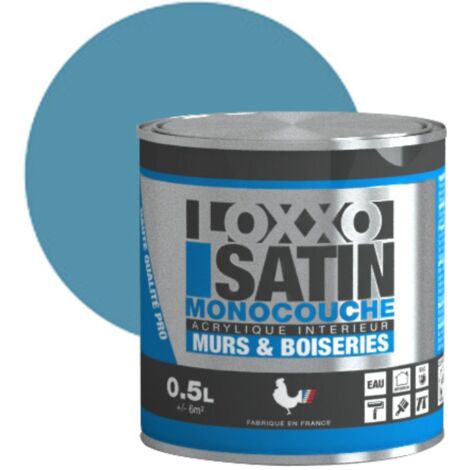 Loxxo Peinture Acrylique Murs & Plafonds - Monocouche - Satin Conditionnement: 0,5L - Couleur: CANARD
