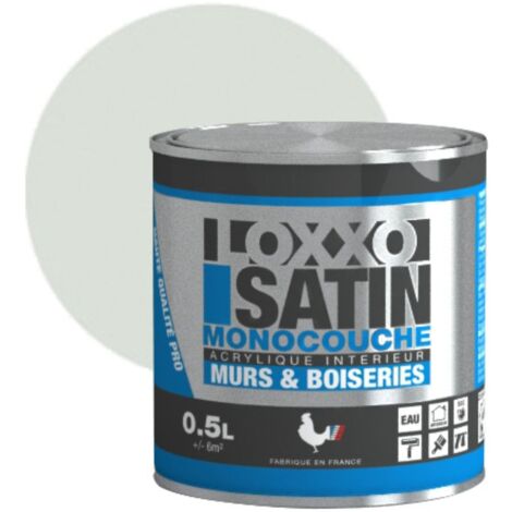 Loxxo Peinture Acrylique Murs & Plafonds - Monocouche - Satin Conditionnement: 0,5L - Couleur: CARRARE