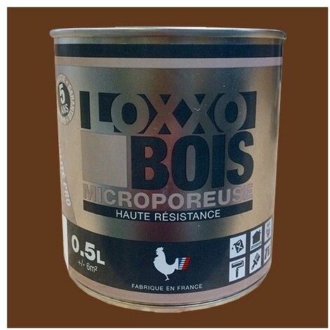 Loxxo Peinture Bois Glycéro Microporeuse - Haute Résistance - Intérieur & Extérieur - 0,5L