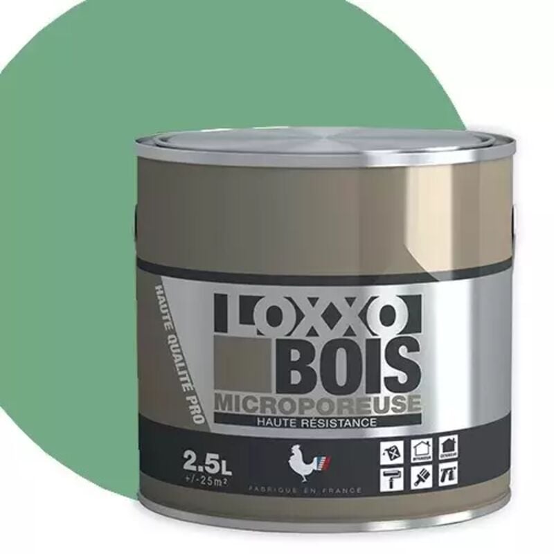 Peinture Bois LOXXO - Vert pâle 2,5 L