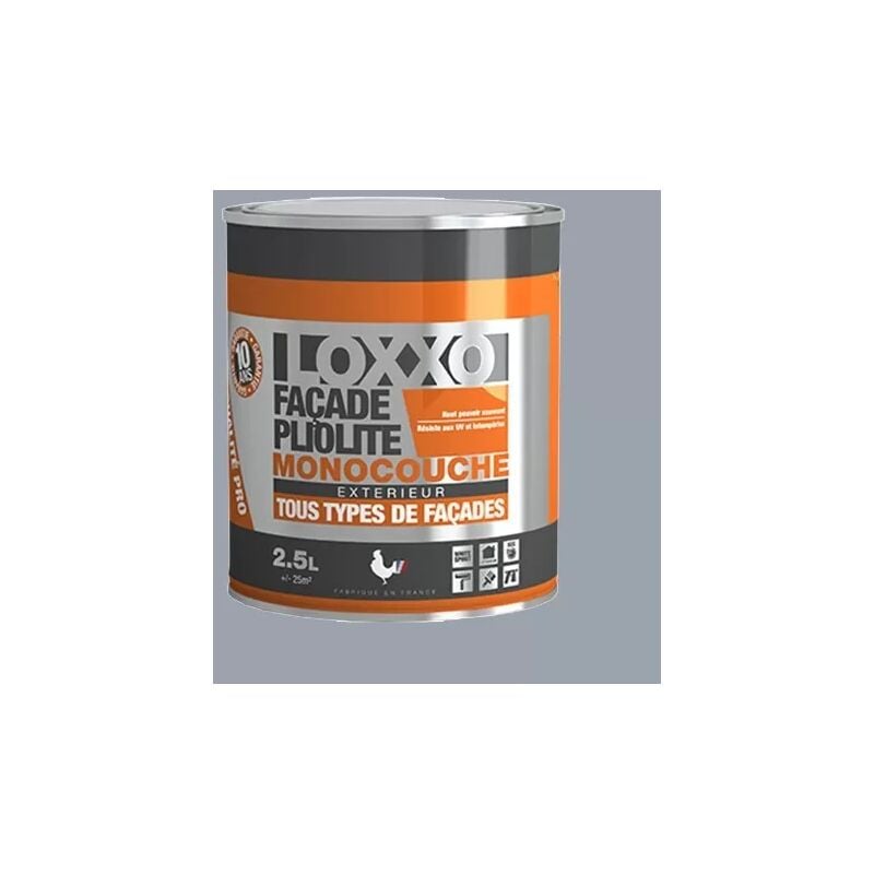 Loxxo - Peinture Façade Pliolite 2,5L Gris ciment ral 7040 2,5 l