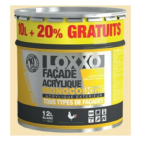 Loxxo Peinture Façade Acrylique - Monocouche - 2,5L