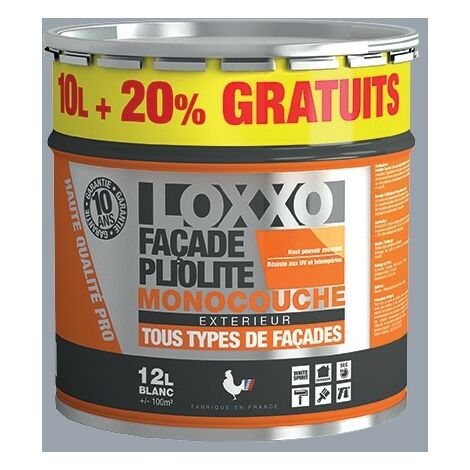 LOXXO Peinture Façade Pliolite 12L Gris ciment RAL 7040 12 L