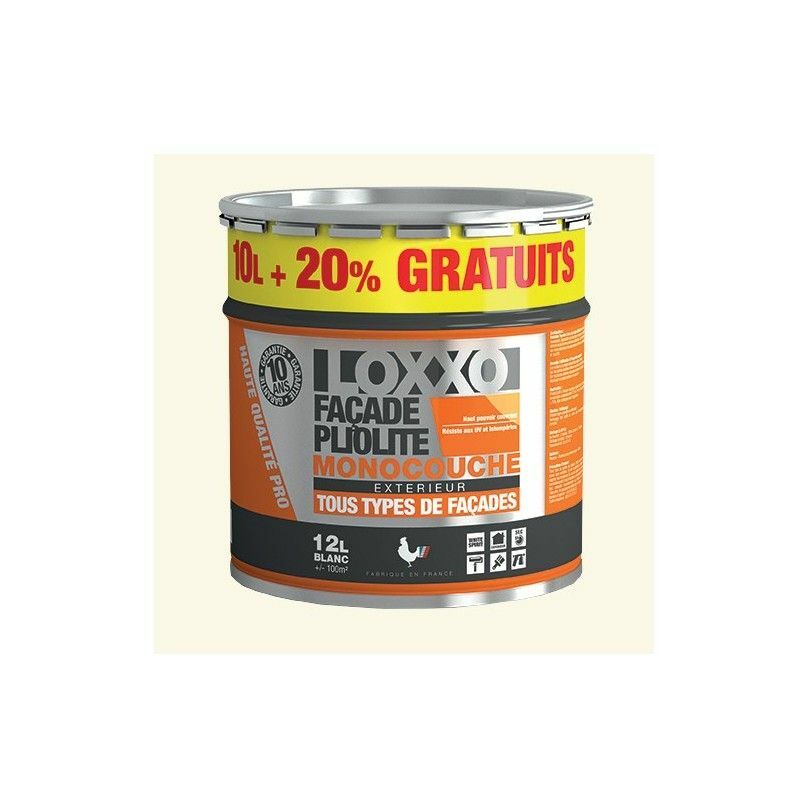 Loxxo - Peinture Façade Pliolite 12L Meulière - 12 l