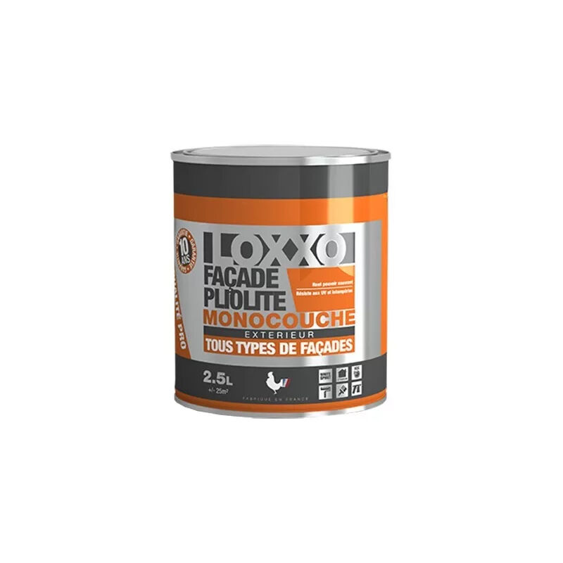 Peinture pliolite monocouche tous types de façades extérieures 2.5l Loxxo