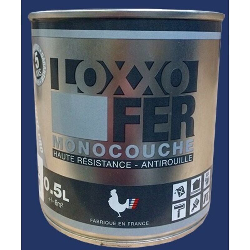 Loxxo - Peinture Fer Antirouille Bleu nocturne 0,5 l