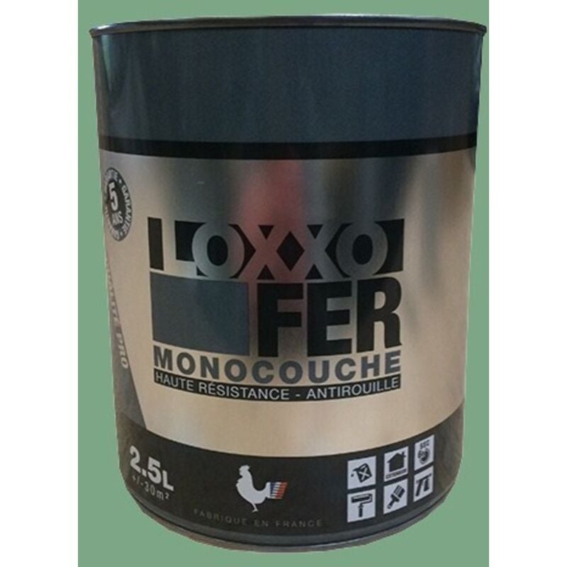 Loxxo - Peinture Fer Antirouille Vert pâle 2,5 l