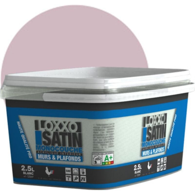 Peinture Acrylique Murs & Plafonds - Monocouche - Satin Conditionnement: 2.5L - Couleur: Poésie - Loxxo