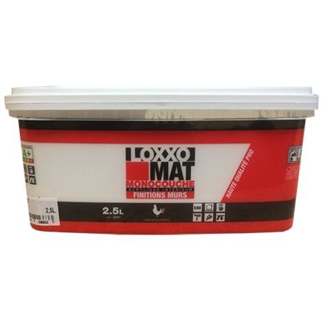 LOXXO Peinture Mat Monocouche Blanc - 2,5 L