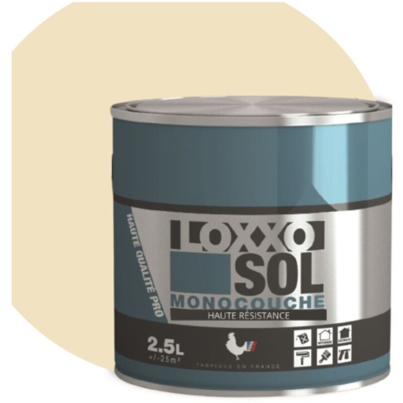 Loxxo - Peinture Sol - Monocouche - Haute Résistance - Intérieur & Extérieur Conditionnement: 0,5L - Couleur: telegris 2