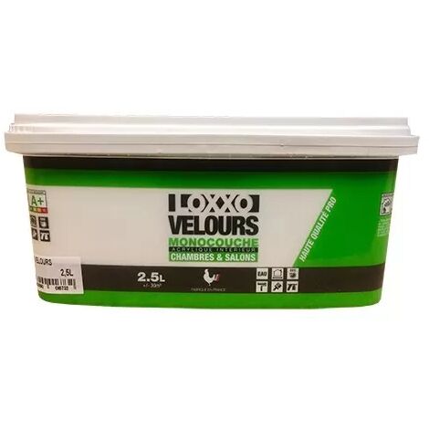 LOXXO Peinture Velours Monocouche 2,5L Blanc 2,5 L