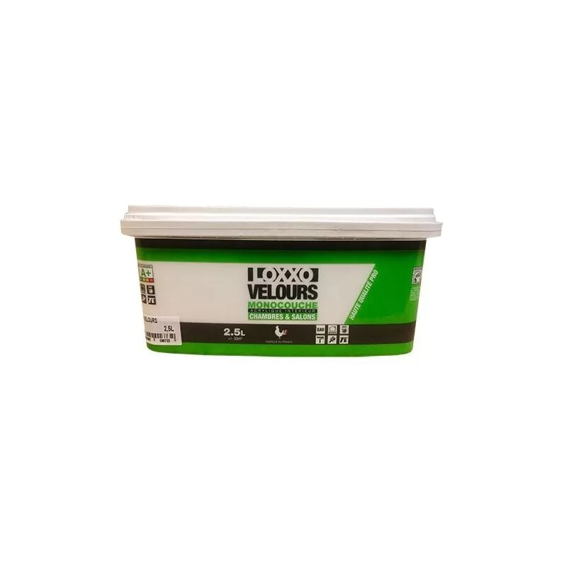 Peinture Velours Monocouche 2,5L Blanc 2,5 l - Loxxo
