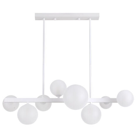 Lozolla plafonnier allongé de 8xg9 blanc