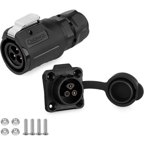 OSQI LP-16 wasserdichter Steckverbinder, industrieller Rundsteckverbinder IP67, männlich und weiblich, PBT-Schalenschweißtyp