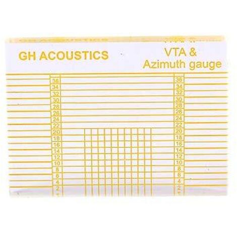 LP vinyle tourne-disque mesure Phono bras de lecture VTA/cartouche règle d'azimut règle d'équilibre cartouche d'azimut
