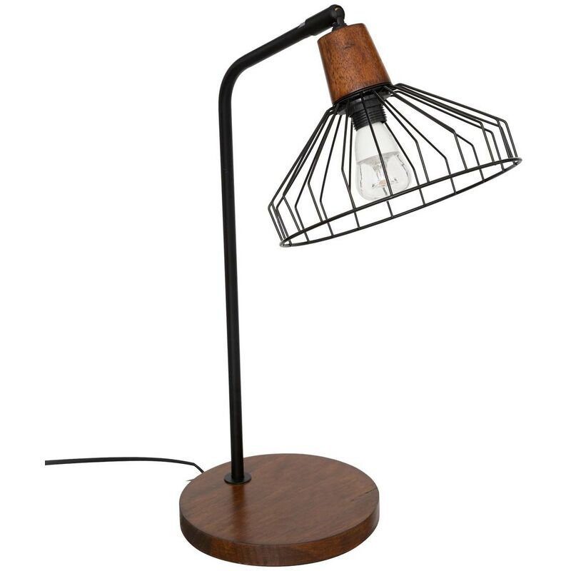 Atmosphera - Lampe Cafe en métal H47cm noir créateur d'intérieur