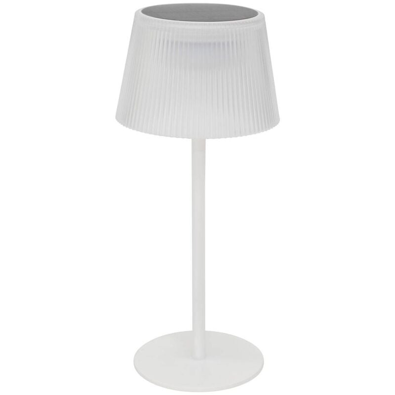 Lampe d extérieur solaire et usb Katy blanc H30cm Atmosphera créateur d'intérieur
