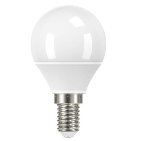 Lpe sphérique G45 E14 LED SMD 5W 4000K 490lm Cl.énerg.F 15000H opale ARIC 20058