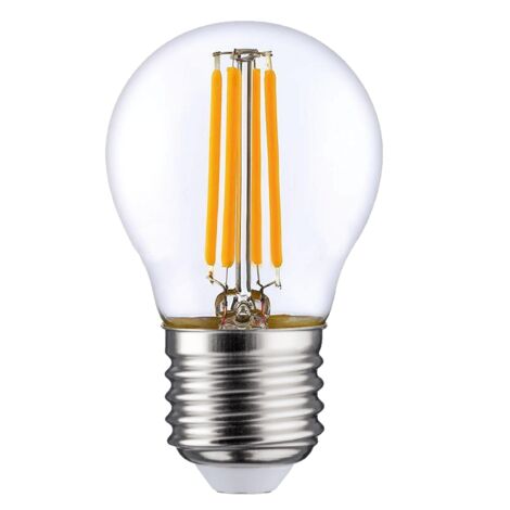 Lpe sphérique G45 Filament LED E27 4W 2700K 400lm Cl.Energ. E 15000H claire ARIC 20026