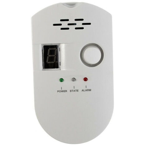 LPG-/Erdgas-/Kohle-Lecksuchgerät, Stecker-Sensormonitor mit akustischem Alarm und digitaler LED-Anzeige