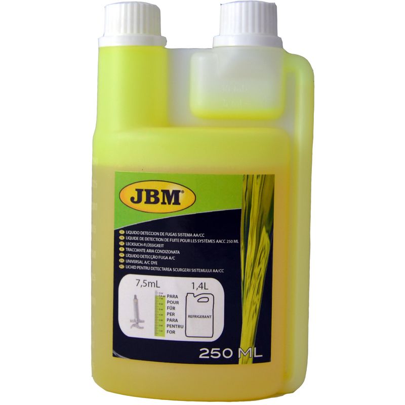 

12977 LÍQUIDO DETECCIÓN FUGAS SISTEMA AACC 250ml. - JBM