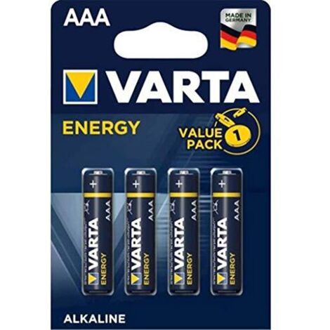 LR03 AAA MINI STILO BLISTER 4PZ BATTERIE ALCALIN VARTA ENERG