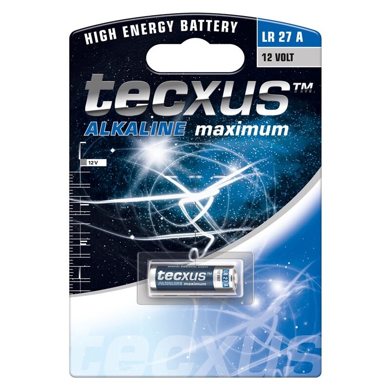 LR27/A27 Batterie, 1 Stk. im Blister, Alkali-Mangan Batterie (Alkaline), 12 V.