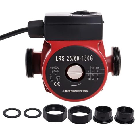 LRS25/60-130 Pompe de Recirculation d'Eau Chaude, Pompe de Circulation d'Eau pour Chauffage Central par