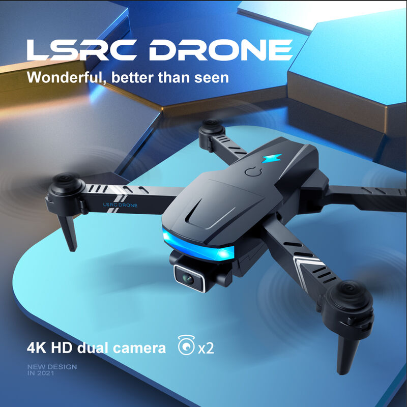 

LS-878 RC Drone con camara 4K Wifi FPV Camara dual Drone Mini Quadcopter plegable de juguete para ninos con control de sensor de gravedad Modo sin