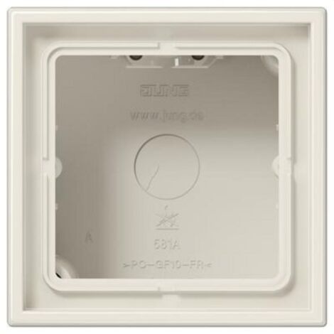LS CUBE  Caja superfície 1 elemento blanco marfil JUNG LS581AW
